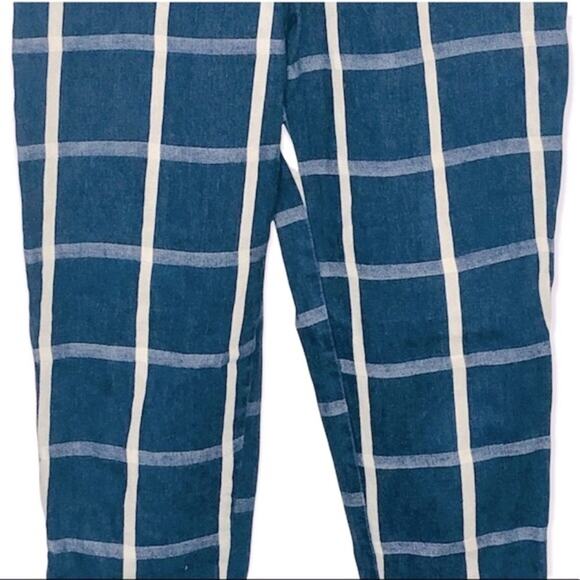 Rumble Seats Vintage 70s 80s Super High Waist Striped Plaid Jeans Size 25 Rare - Picture 12 of 13